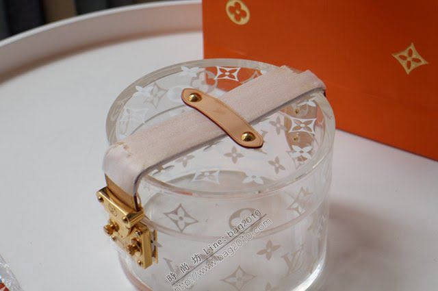 lv收納盒 SCOTT透明裝飾盒 GI0203 lv新版珠寶盒 lv化妝包  lvqb1662